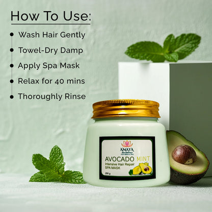 Avocado Mint Hair Spa Mask