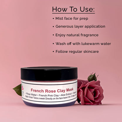 French Rose Clay Mask