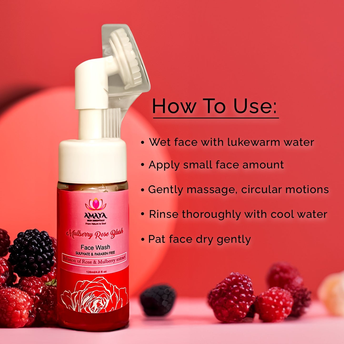 Mulberry Rose Blush Face Wash