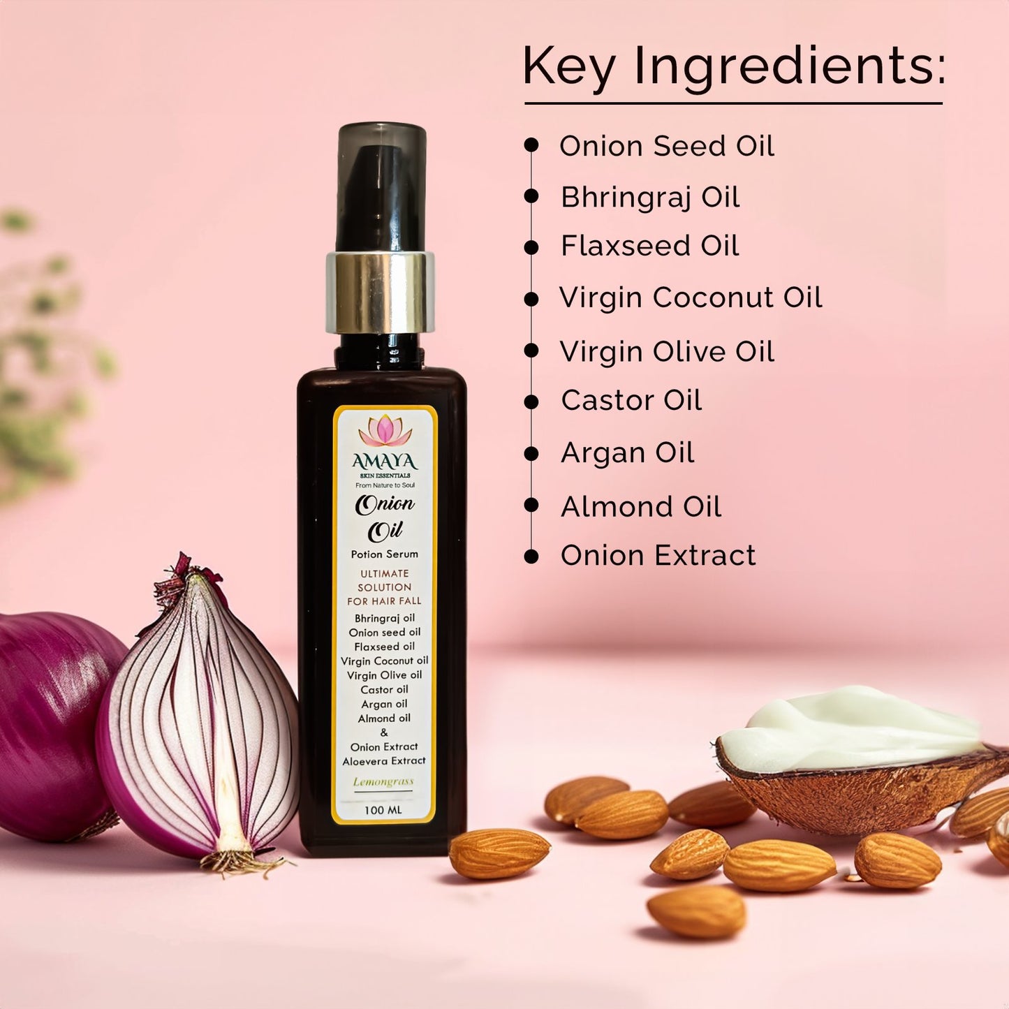 Onion Oil Potion Serum Key Ingredients