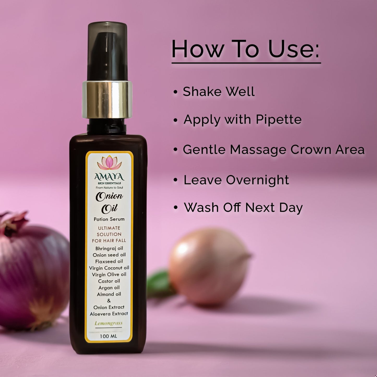 Onion Oil Potion Serum & Champi Revitalizing Hair Massage Oil