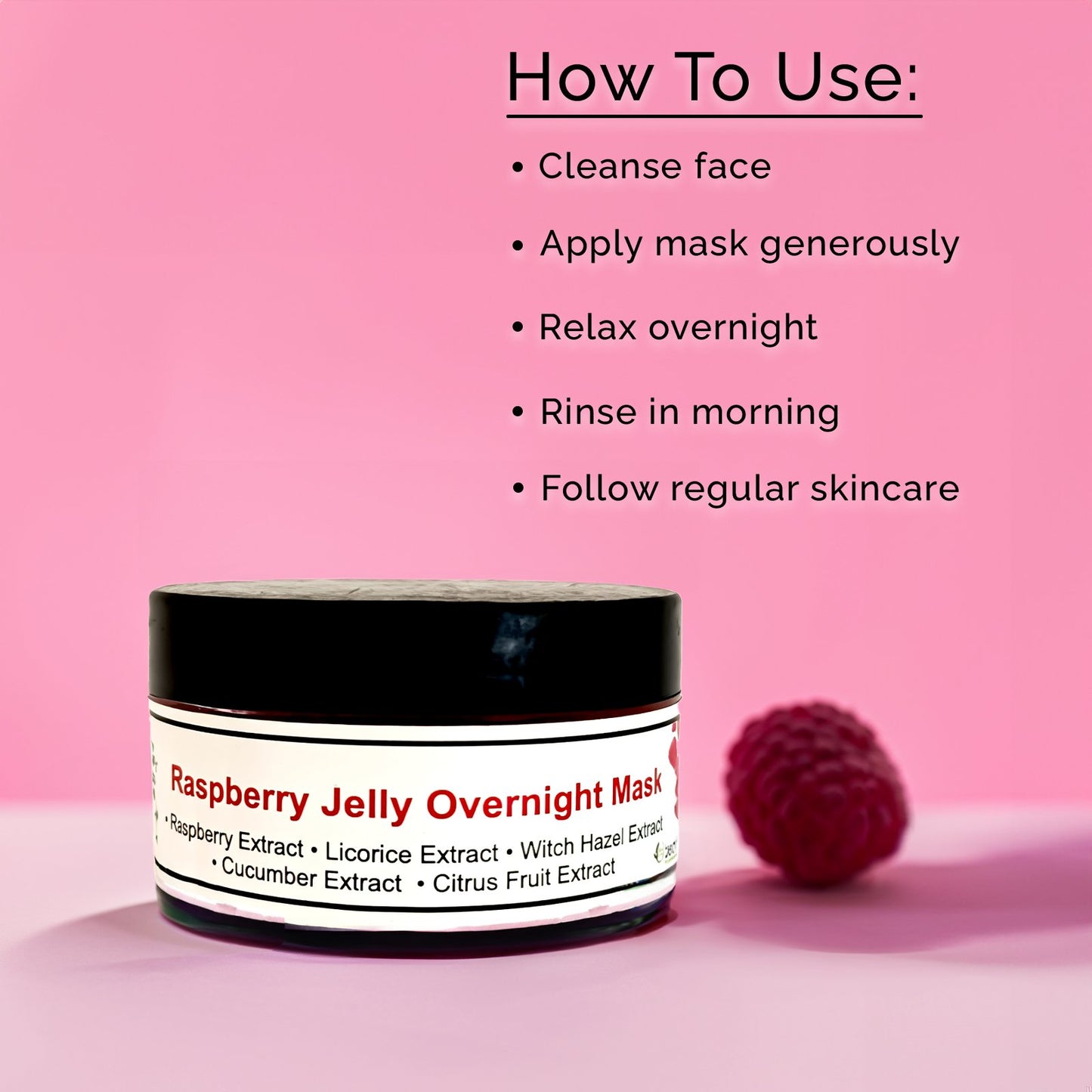 Raspberry Jelly Overnight Mask