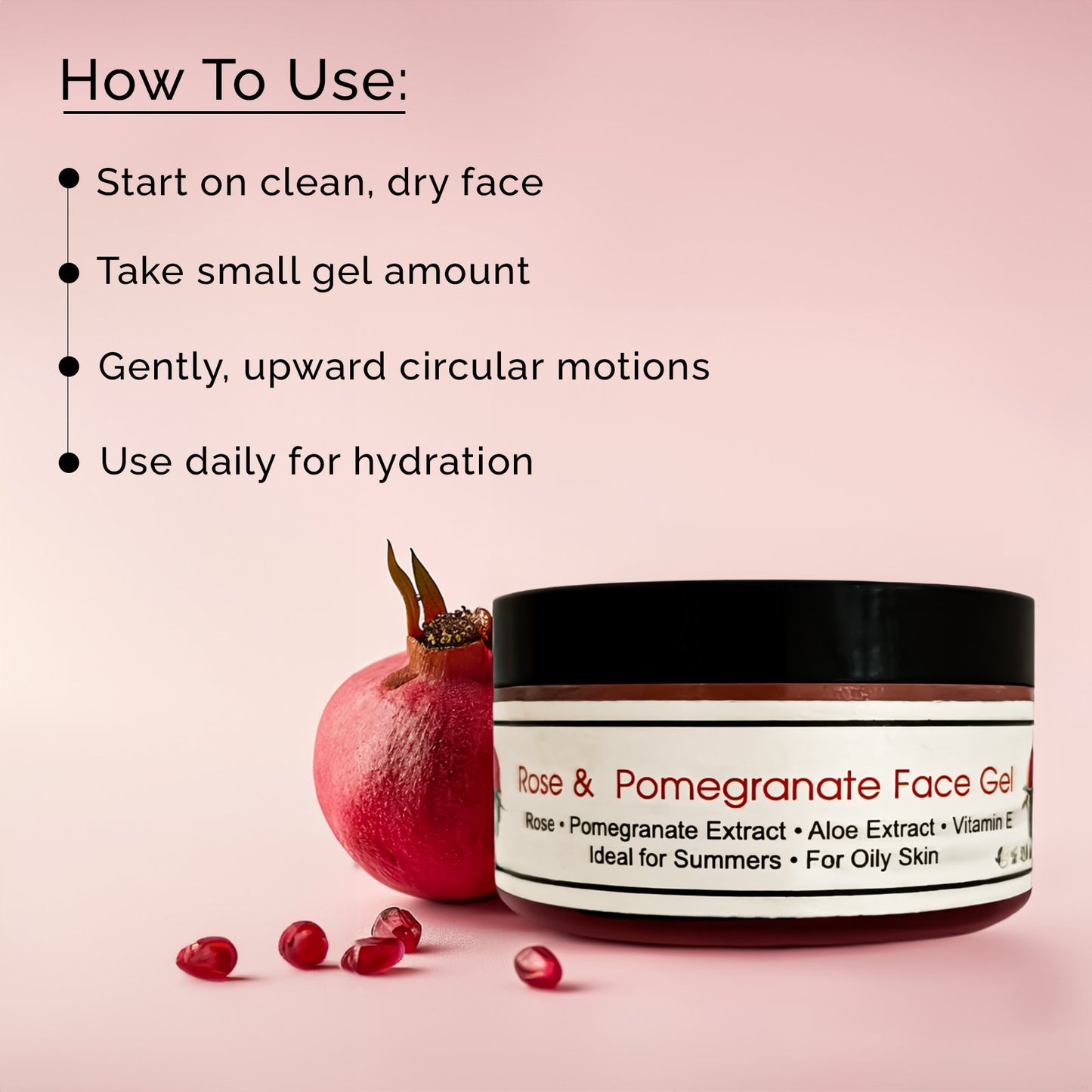 Rose & Pomegranate Face Gel